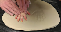 Hand Imprint in Clay